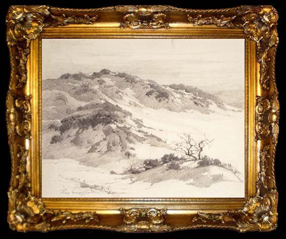 framed  Percy Gray Monterey Dunes (mk42), ta009-2